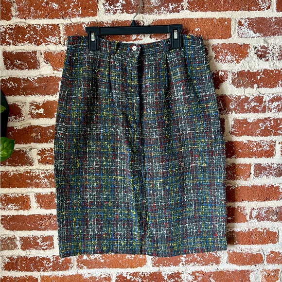 Handmade vintage tweed pencil skirt - Picture 1 of 5